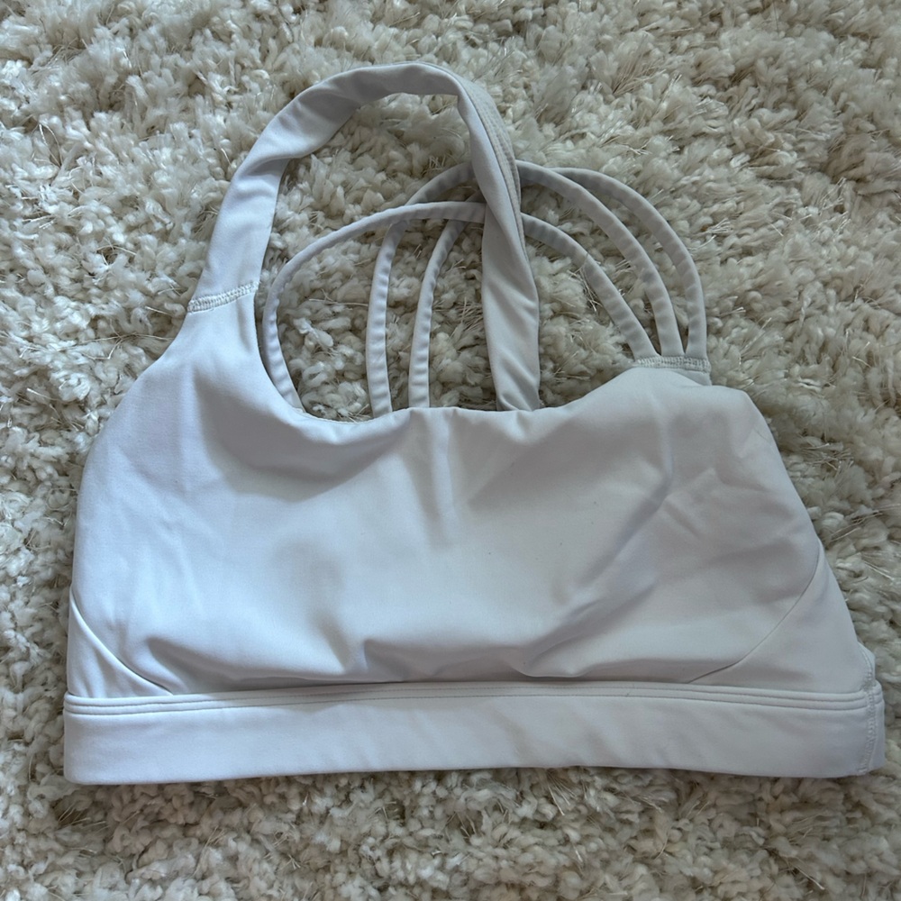 Athleta Train Free Sports Bra | White | M (A-C Cup)